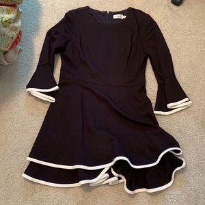 Eliza J black and white dress size 14, wears 12
